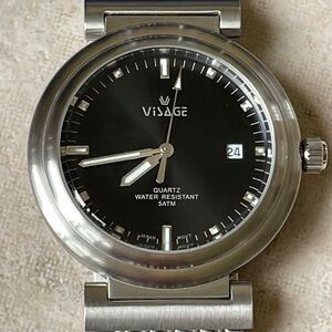 COPY - Visage men battery water resistant 5ATM stainless steel w/date